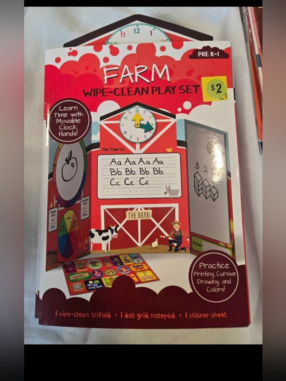 (8) Farm Wipe-Clean Play Set